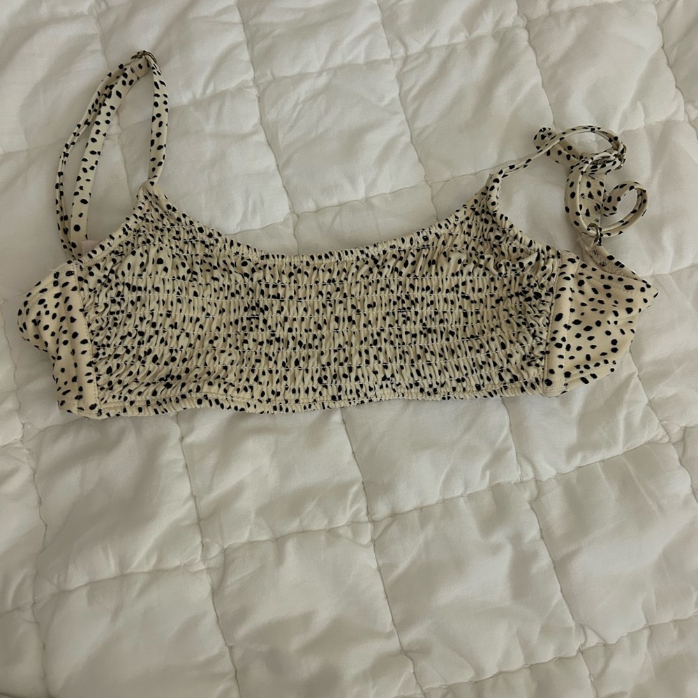 TARGET speckled cream bikini top